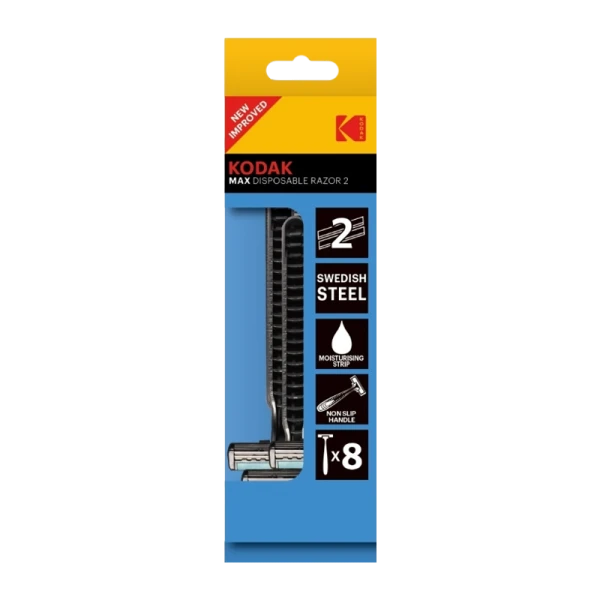 Бритва Kodak MAX Disposable Razor 2 лезвия 8шт. (8/192/768)