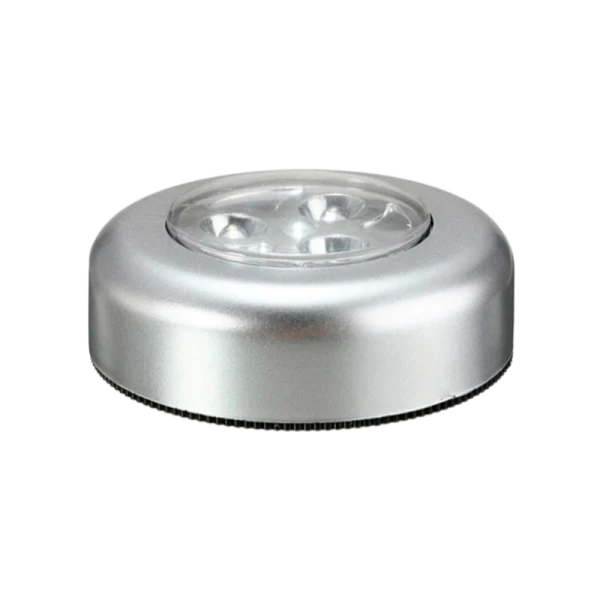 Фонарь пушлайт Облик 5031 4W COB от батареек серебряный