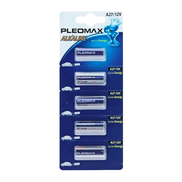 Батарейка Pleomax LR27/A27/MN27 BL5 Alkaline 12V (5/125/1000/30000)