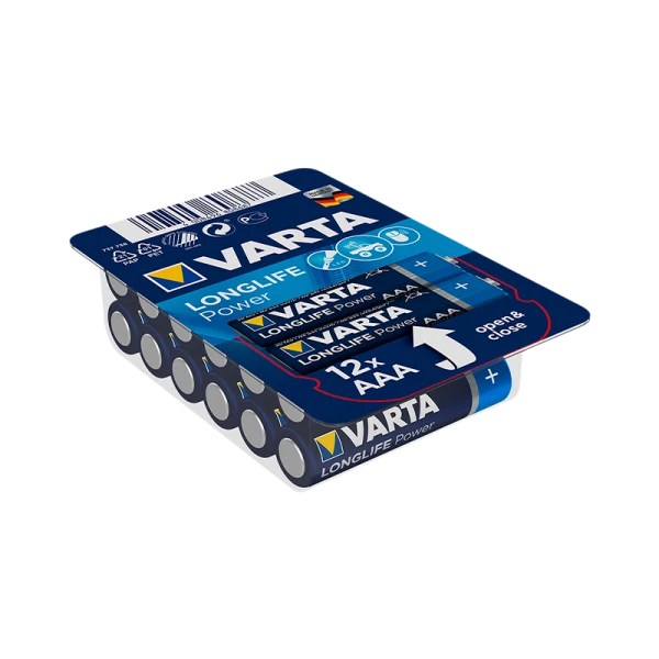 Батарейка Varta LONGLIFE POWER (HIGH ENERGY) LR03 AAA BOX12 Alkaline 1.5V (4903) (12/288/69120)