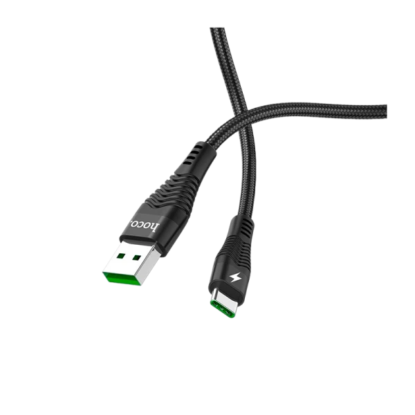 Кабель HOCO U53 USB (m)-Type-C (m) 1.2м 5.0A нейлон черный (1/22/220)
