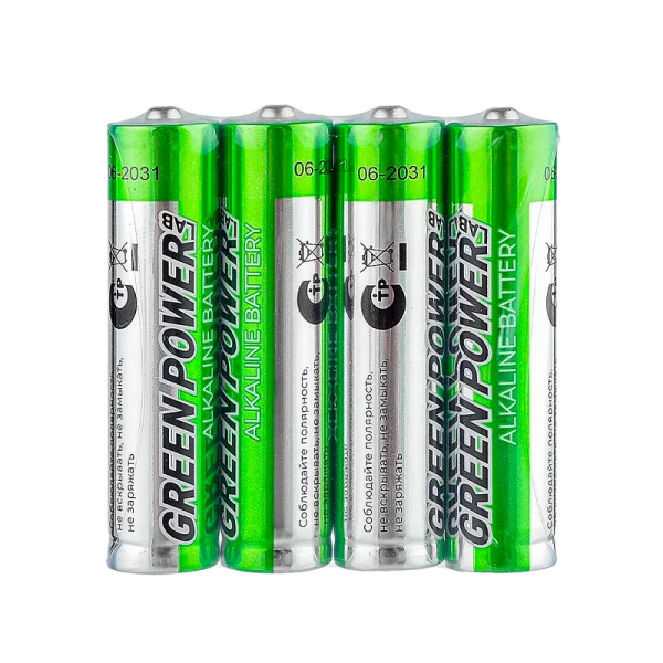 Батарейка GREEN POWERlab LR03 AAA Shrink 4 Alkaline 1.5V (4/40/1000)