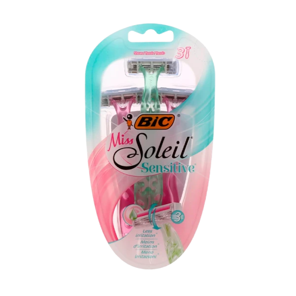 Бритва BIC Soleil Sensitive Miss 3 лезвия пластиковая ручка 3шт. (1/10)