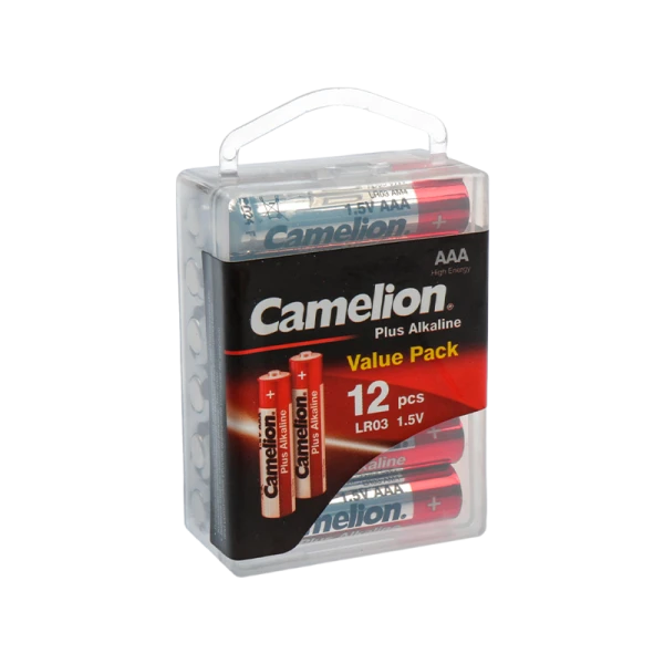 Батарейка Camelion Plus LR03 AAA BOX12 Alkaline 1.5V (12/288/576)