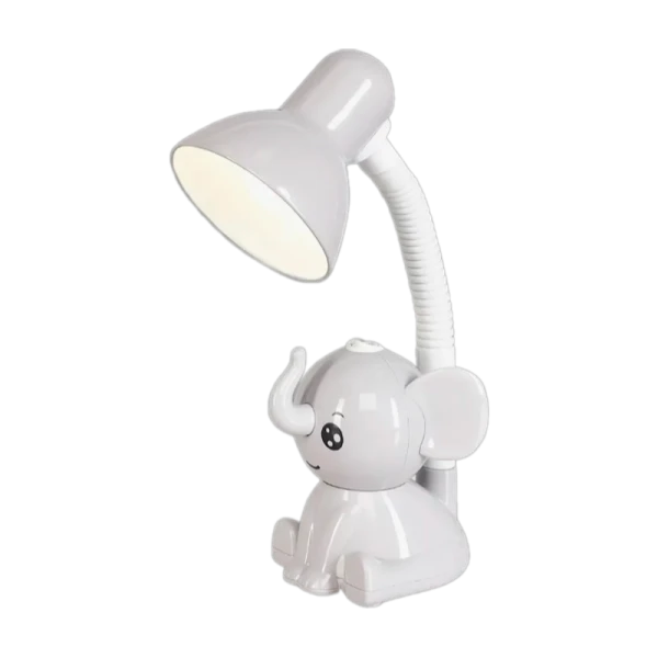 Светильник настольный Camelion KD-397 Слоник 40W 230V E27 на основании серый (1/16)