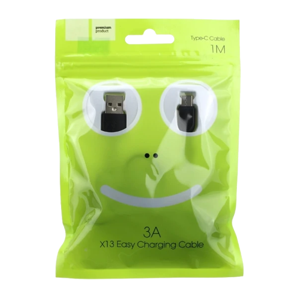 Кабель HOCO X13 USB (m)-Type-C (m) 1.0м 3.0A ПВХ черный (1/36/360)