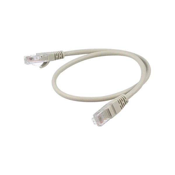 Патч-корд GoPower RJ-45 (m)-RJ-45 (m) 0.5м кат.5е ПВХ 26AWG CCA серый в пакете (1/250)