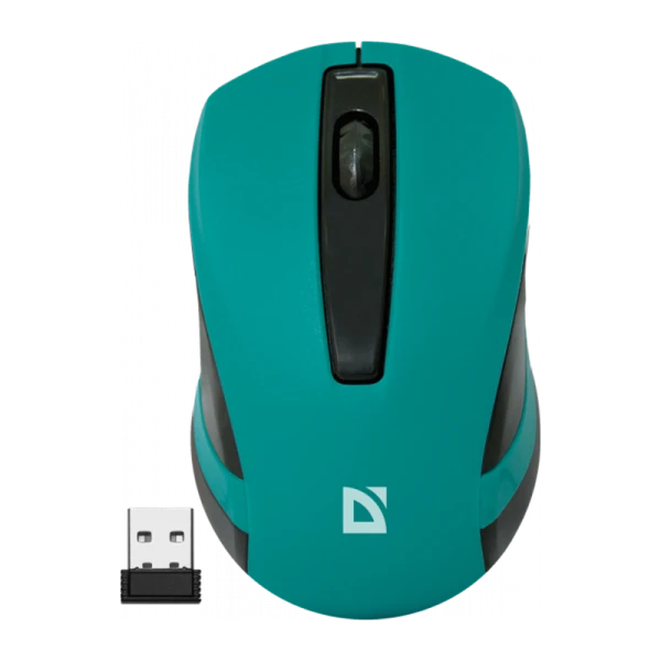 Мышь беспроводная Defender MM-605 классическая USB зеленый (1/40)