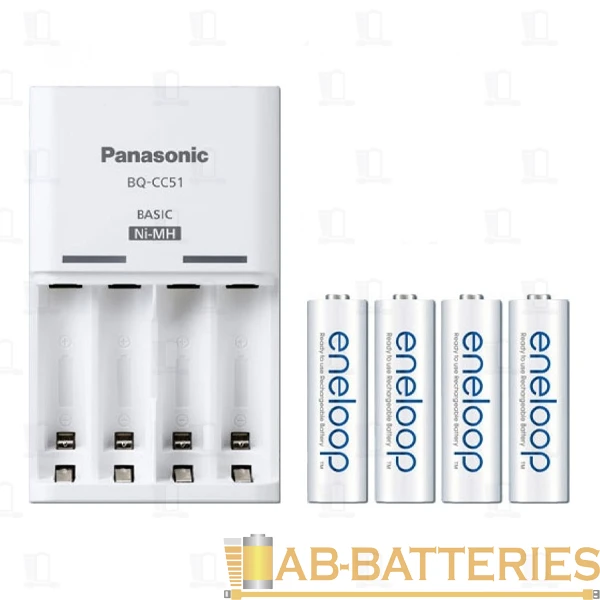З/У для аккумуляторов Panasonic eneloop Basic Charger AA/AAA 4 слота +4AA 1900mAh (1/8)