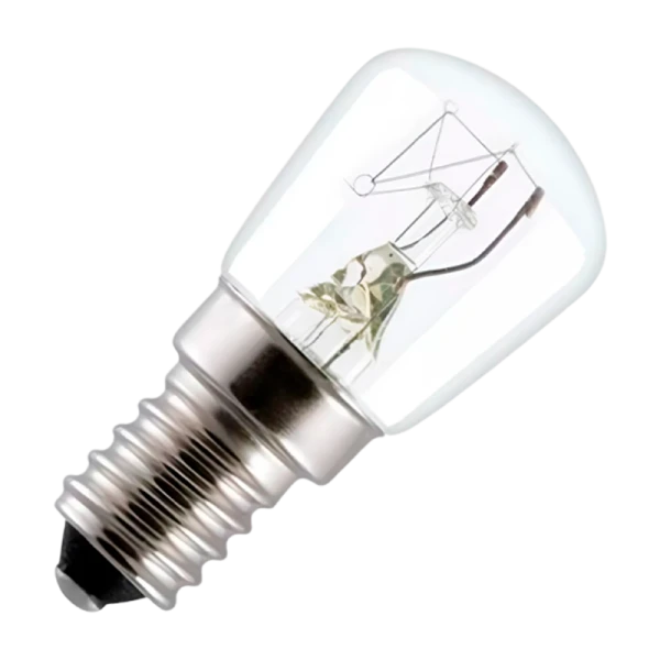 Лампа накаливания Makeeta E14 25W 220-240V для холодильников прозрачная (1/50)