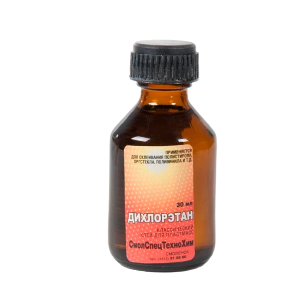 Клей для пластмасс светлый (дихлорэтан) 30 мл Технохим