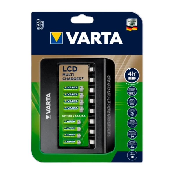 З/У для аккумуляторов Varta LCD Multi Charger+ AA/AAA 8 слотов