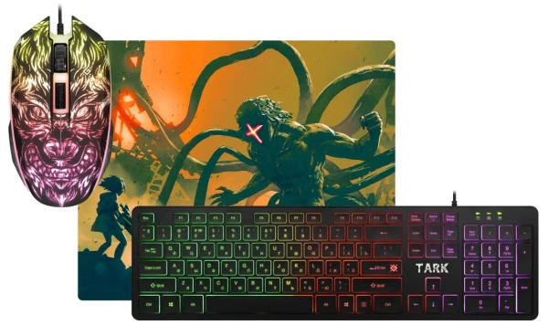 Набор клавиатура+мышь+коврик проводной Defender C-779 TARK игровой (1/20)