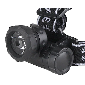 Фонарь налобный ЭРА G1W 1W 1LED от батареек черный (1/25/100)