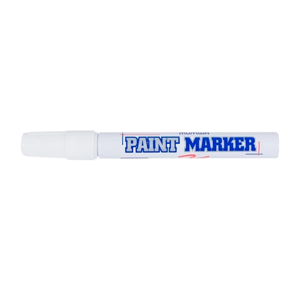 Маркер промышленный MunHwa PAINT MARKER PM-05 4.0мм нитрокраска белый (1/12/576)