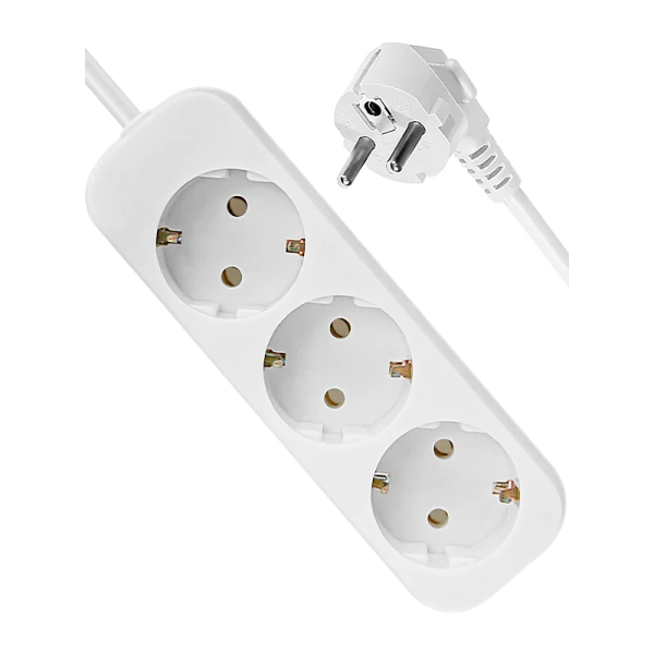 Удлинитель Defender E350 3р.С/З 10A 5.0м ПВС 3x1мм² белый (1/30)