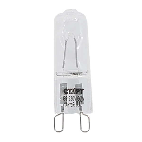 Лампа галогенная Старт G9 60W 220V капсула прозрачная
