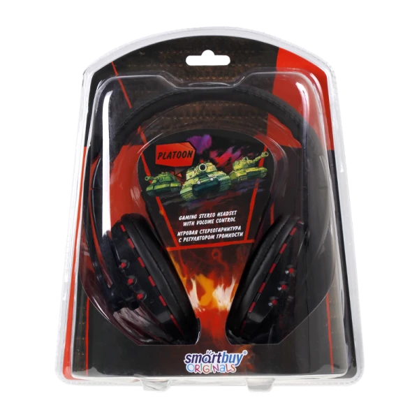 Наушники полноразмерные Smartbuy Platoon с микр. игровые черный (1/20)