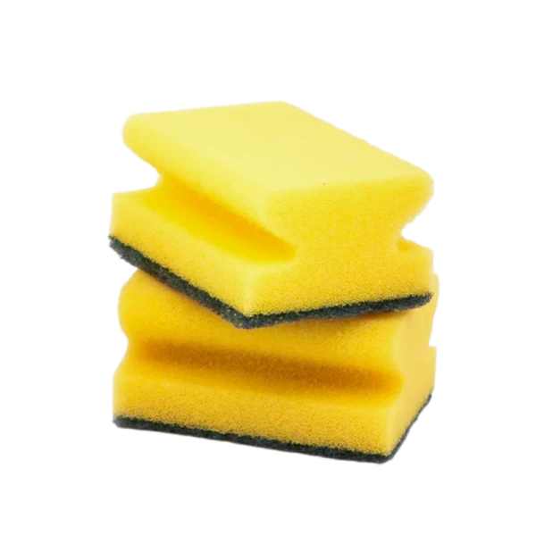 Губки кухонные AKTIV (maxi) с вырезами, 3 шт. в упаковке, 65 х 85 х 44 мм, PATERRA (1/38)