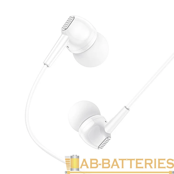 Наушники внутриканальные Borofone BM51 с микр. белый (1/76/304)