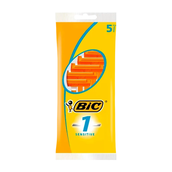 Бритва BIC "БИК 1 Sensitive" 1 лезвие пластиковая ручка 5шт. (1/40)
