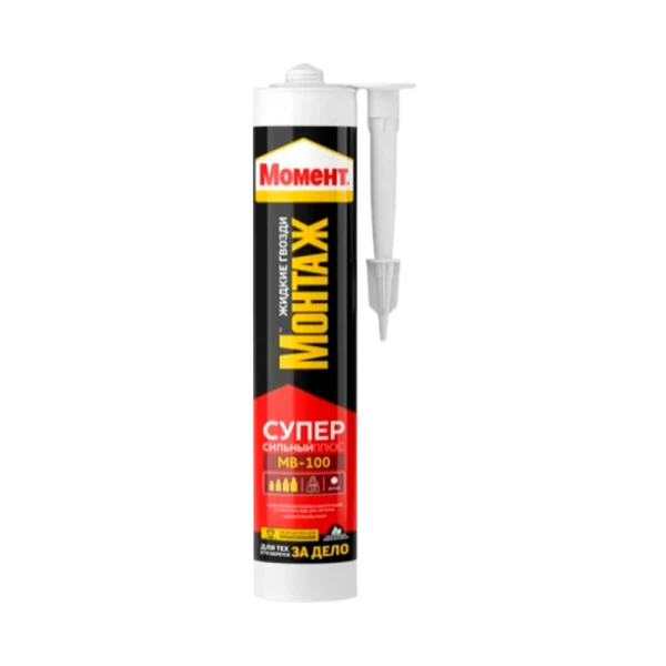 Монтажный клей Момент МОНТАЖ Плюс 400г суперсильный (1/12/900)
