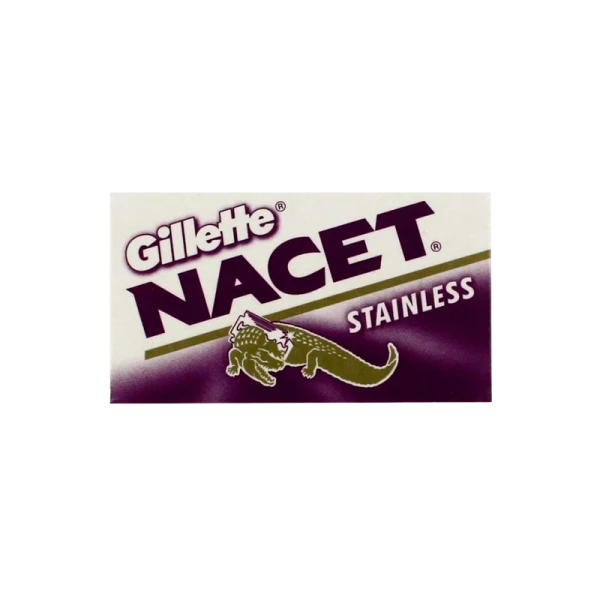Лезвия Gillette Stainless NACET двустронние 5шт в упаковке, цена за 1 лезвие (5/100/1200)