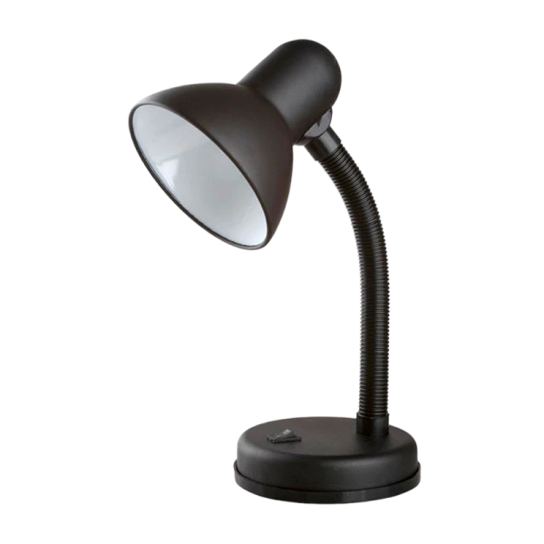 Светильник настольный Camelion KD-301 40W 230V E27 на основании черный (1/12)