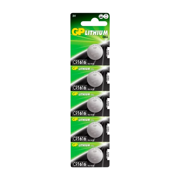 Батарейка GP CR1616 BL5 Lithium 3V (5/100/2000)