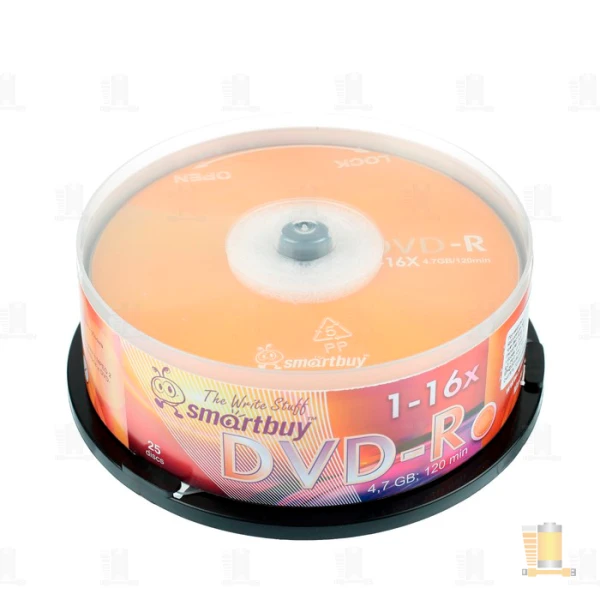 Диск DVD+R Smartbuy 4.7GB 16x 25шт. cake box (25/250)