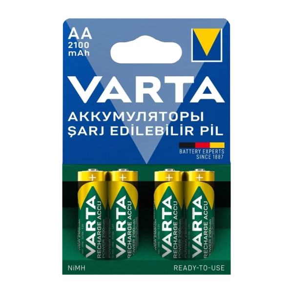 Аккумулятор предзаряженный RTU Varta HR6 AA BL4 NI-MH 2100mAh (4/40/400)