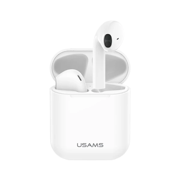 Bluetooth наушники USAMS LC BHULU01, Bluetooth 5.0 цвет белый ОРИГИНАЛЬНЫЙ РАЗМЕР Apple