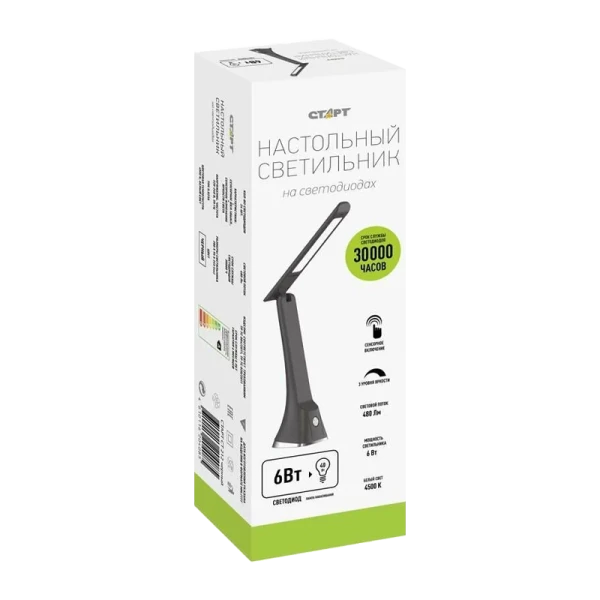 Светильник настольный Старт CT212 6W 220-240V 24LED на основании черный