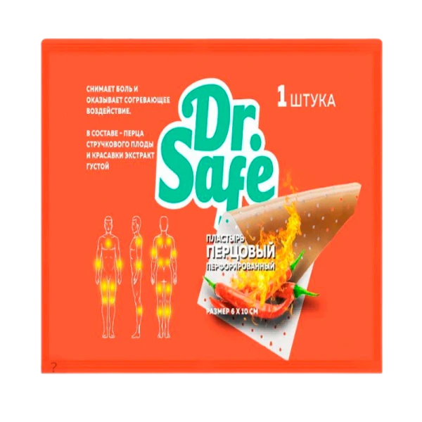 Dr.Safe Пластырь перцовый 6х10 см