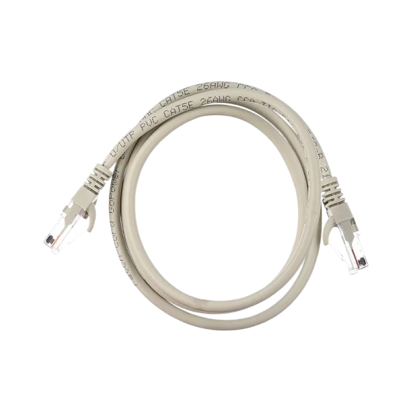 Патч-корд GoPower RJ-45 (m)-RJ-45 (m) 1.0м кат.5е ПВХ 26AWG CCA серый в пакете (1/100)