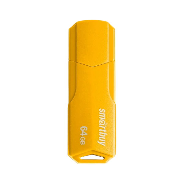 Флеш-накопитель Smartbuy Clue 64GB USB2.0 пластик желтый