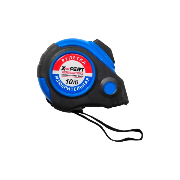 Рулетка измерительная X-PERT 508 10м*25мм пластик 1 фикстатор ударопрочный корпус черный (1/60)