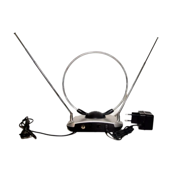 ТВ-Антенна комнатная Вектор AR-028 активная с питанием с усилителем DVB-T/T2 (1/20)