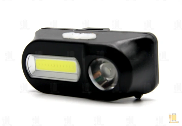 Фонарь налобный Без бренда НТ-822/HT-821 COB от аккумулятора 6 режимов черный