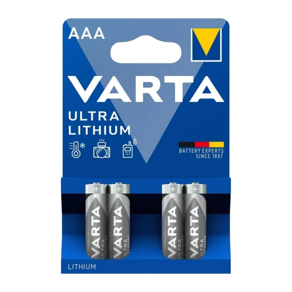 Батарейка Varta ULTRA FR03 AAA BL4 Lithium 1.5V (6103) (4/40/200)