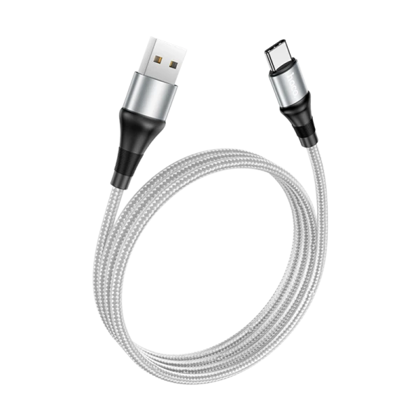 Кабель HOCO X50 USB (m)-Type-C (m) 1.0м 3.0A нейлон серый (1/31/310)