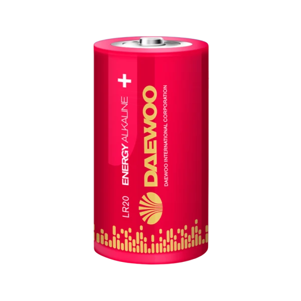 Батарейка Daewoo ENERGY LR20 D BL2 Alkaline 1.5V (2/12/96)