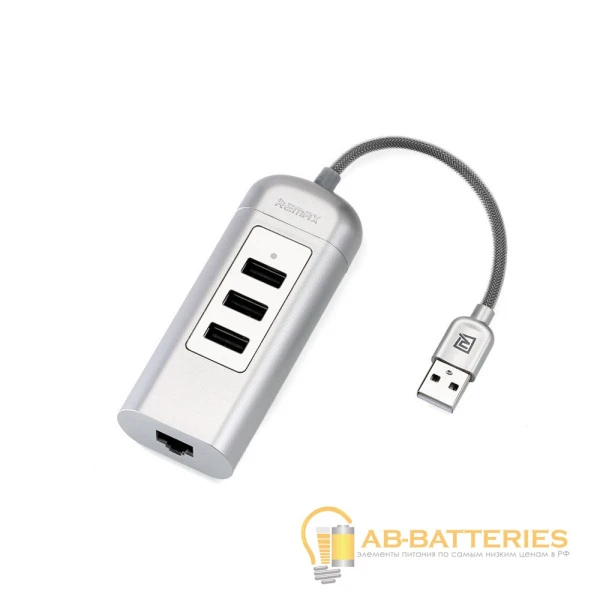 USB-Хаб GoPower 3USB/MicroSD/SD Type-C (m) USB3.0 серебряный (1/100)