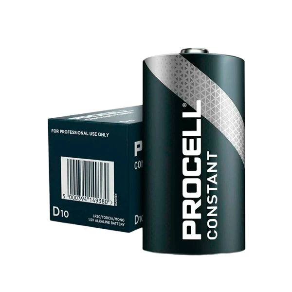 Батарейка Duracell Procell CONSTANT LR20 D BOX10 Lithium 1.5V (10/50)