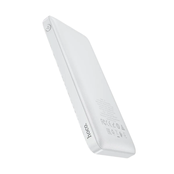 Внешний аккумулятор HOCO J72 10000mAh 2.0A 2USB/Type-C белый (1/37)