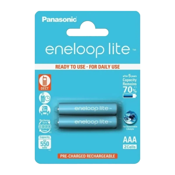 Аккумулятор предзаряженный RTU Panasonic HR03 AAA BL4 NI-MH eneloop lite 550mAh (4/48/576)