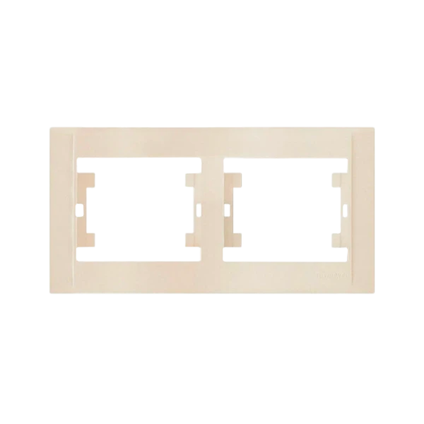 Рамка Makel Defne 2пост. горизонтальная кремовый 42010702 (1/25)