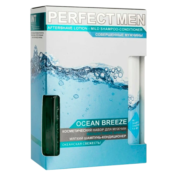 Набор XXI CENTURY мужской PERFECT MEN Turbo OCEAN BREEZE (шампунь 250мл+лосьон п/бритья 100мл)