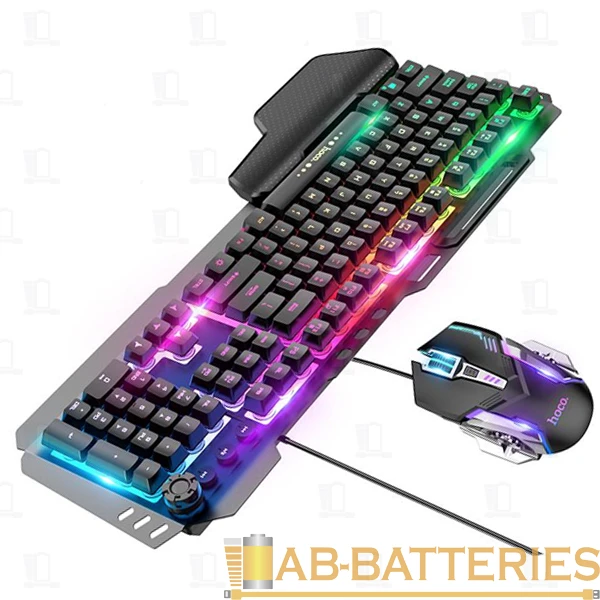 Набор клавиатура+мышь проводной HOCO GM12 игровой черный (1/20)