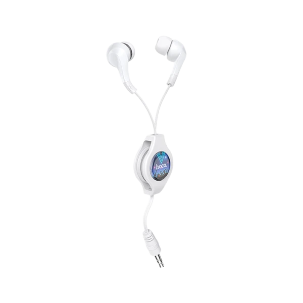 Наушники внутриканальные HOCO M68 с автосмоткой белый (1/31/310)